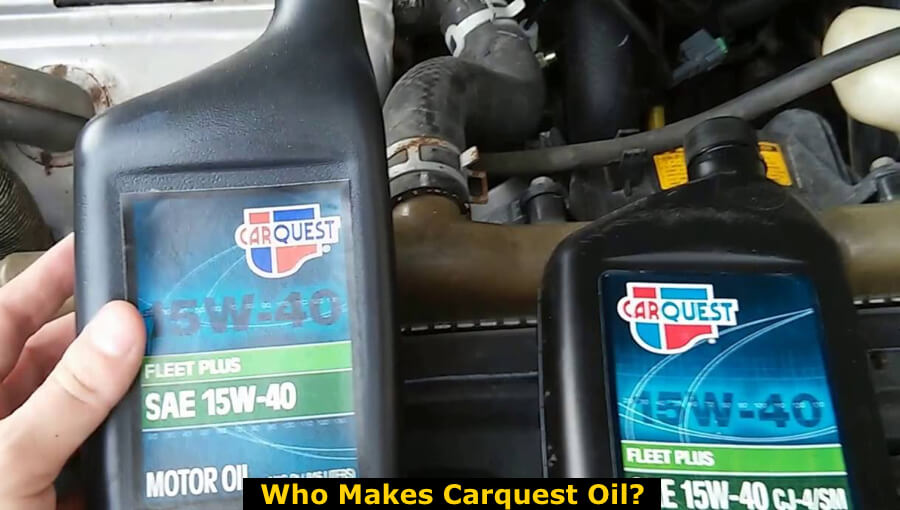 Mechanic change engine oil with Carquest 15W-40 oil.