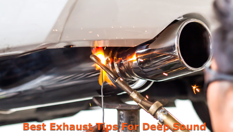 Welding and installing new exhaust tip to increase depth of exhaust sound.