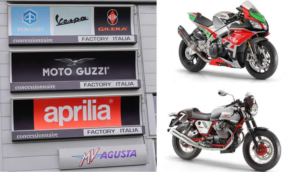 Top motorcycle manufacturers in Italy.